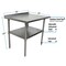Bk Resources Work Table Stainless Steel With Undershelf, 1.5" Rear Riser 30"Wx24"D VTTR-3024 - alternate 7